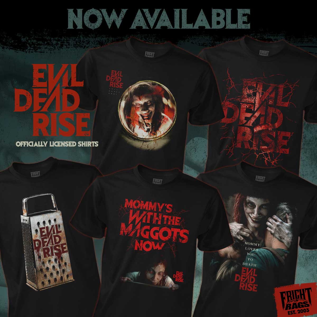 Joe Bob and Evil Dead Highlight Fright-Rags April Releases