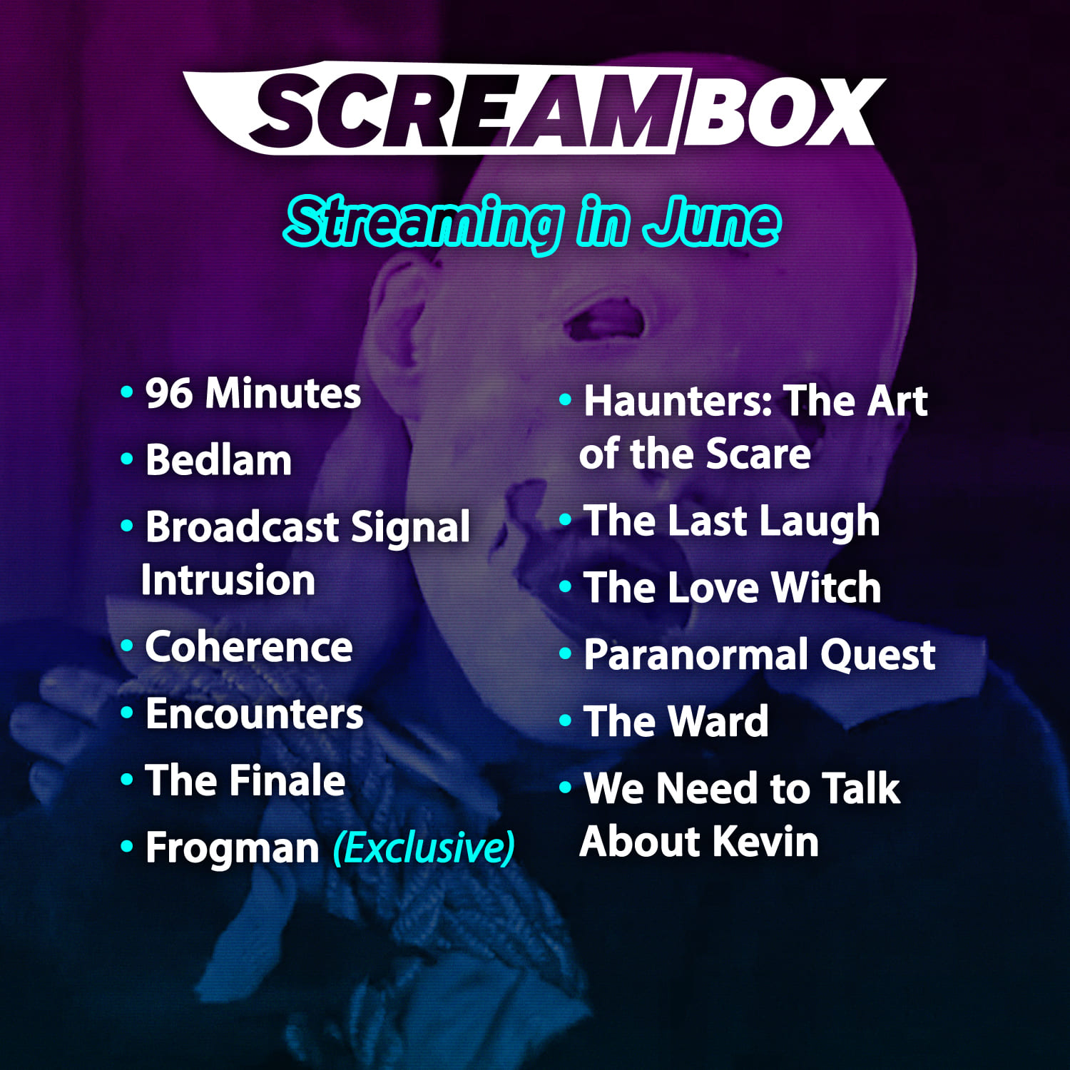 SCREAMBOX June 2024 Streaming Line-up