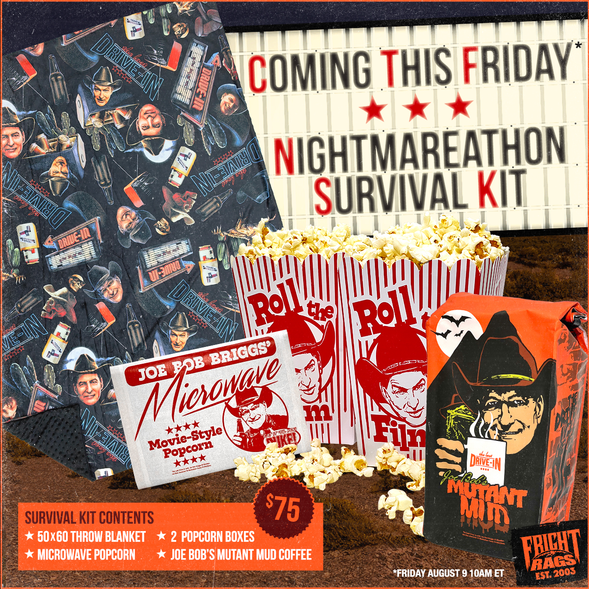 Survive THE LAST DRIVE-IN WITH JOE BOB BRIGGS’ All-Night Marathon with Fright-Rags