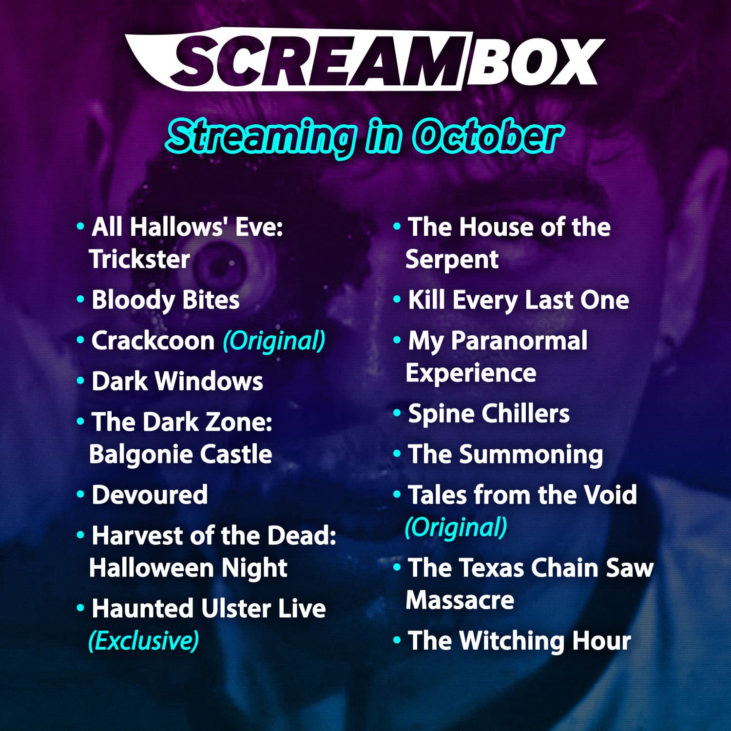 Screambox October 2024