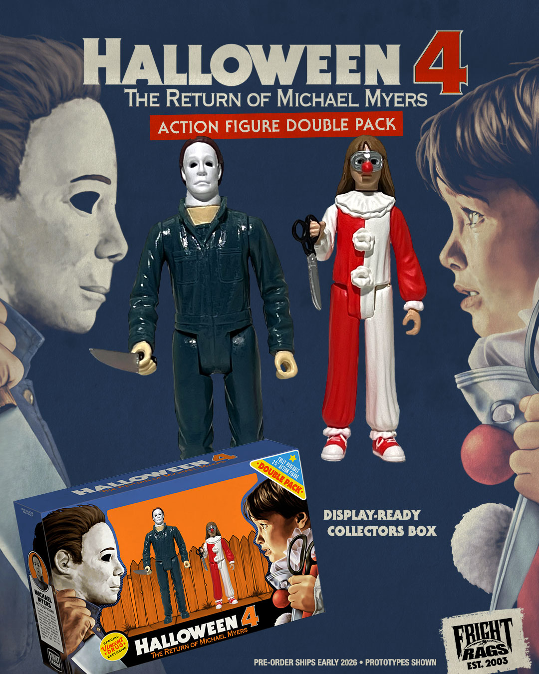 HALLOWEEN 4 Action Figures Available from Fright-Rags
